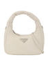 Mini Soft Padded Bag, &pound;750, Handbags, White, Leather, Front view